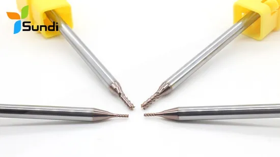 High Precision Dlc Coating 4 Flutes Micro Milling Cutter for Cutting Aluminum